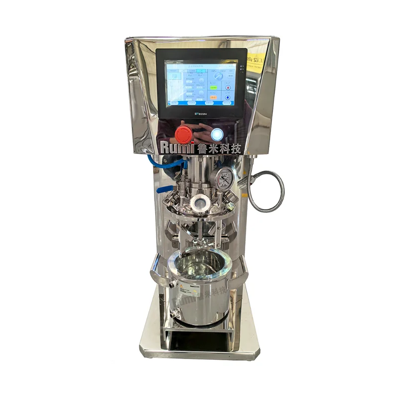 Lab vacu&uuml;m dispergeermixer met dubbele as
