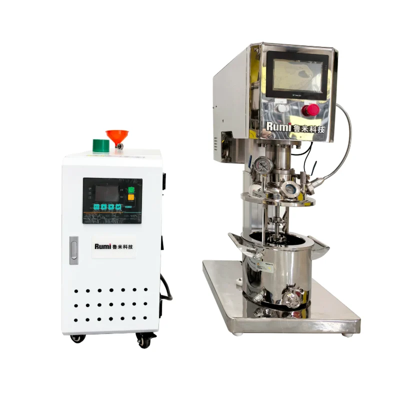5 liter SS316L vacu&uuml;mdispergeermixer met dubbele as en verwarming